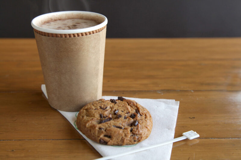 Coffee and biscuit